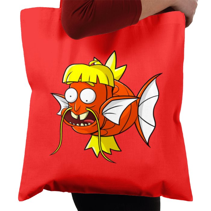 Rick & Morty & Pokémon - Dufus Rick x Magikarp Tote Bag