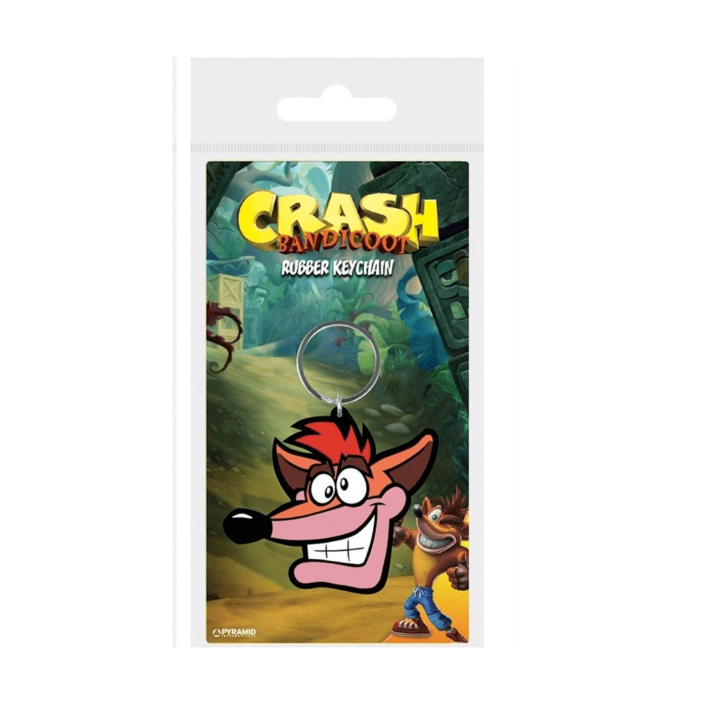 Crash Bandicoot Rubber Keychain | Gaming Gift