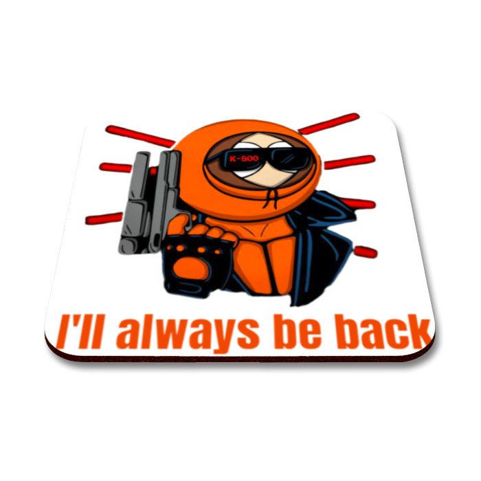 South Park x Terminator - Ill Always Be Back Square Coasters