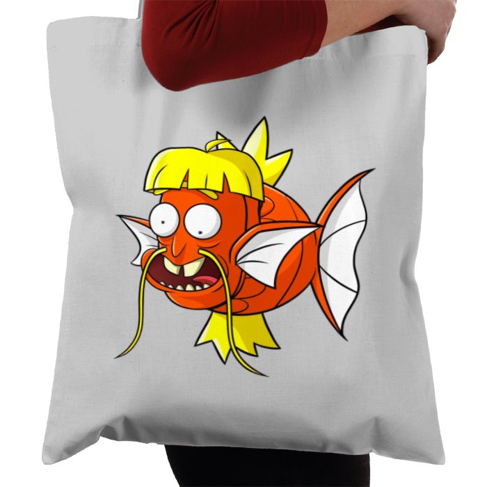 Rick & Morty & Pokémon - Dufus Rick x Magikarp Tote Bag