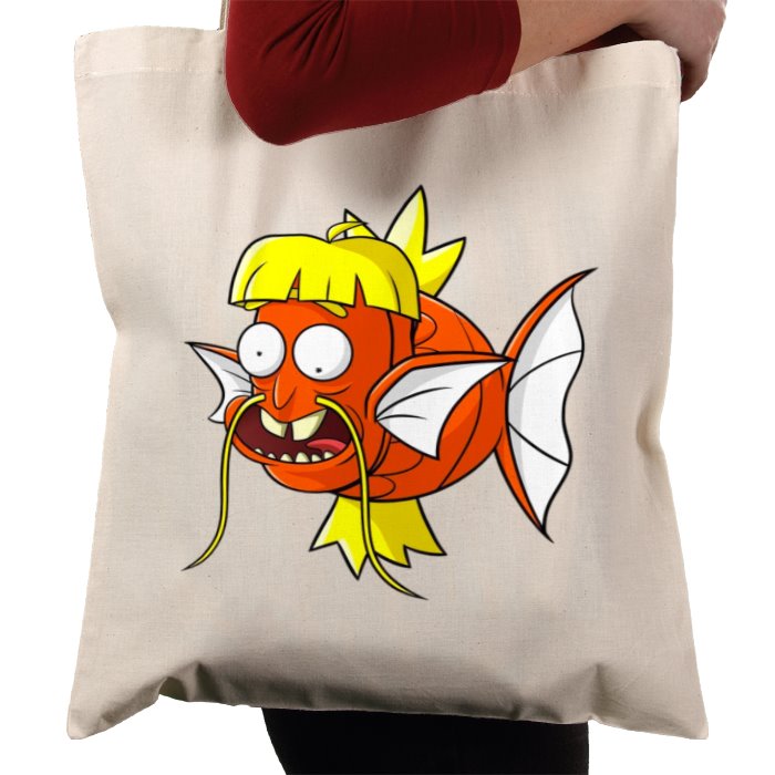 Rick & Morty & Pokémon - Dufus Rick x Magikarp Tote Bag