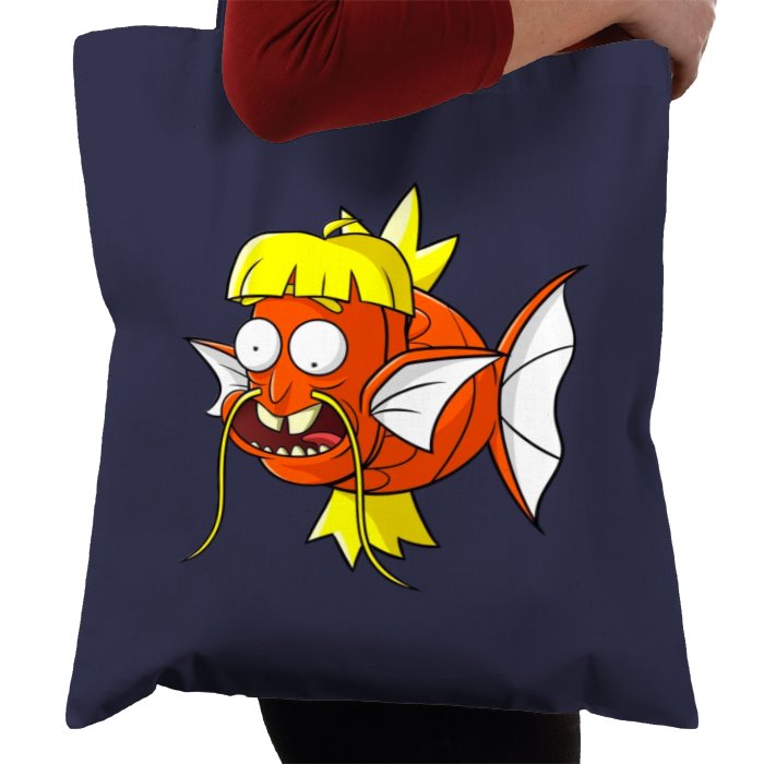 Rick & Morty & Pokémon - Dufus Rick x Magikarp Tote Bag