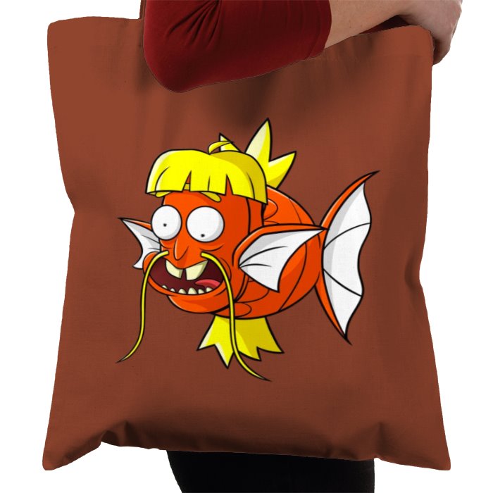 Rick & Morty & Pokémon - Dufus Rick x Magikarp Tote Bag