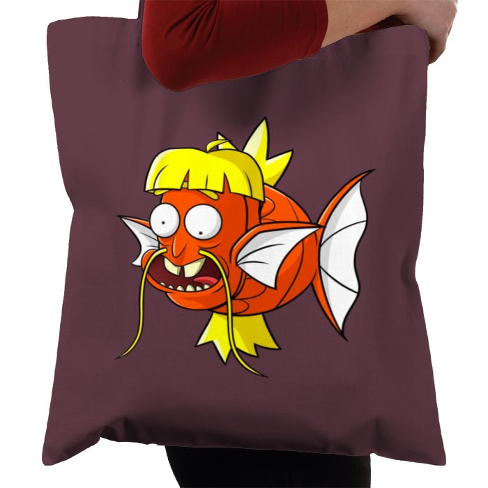 Rick & Morty & Pokémon - Dufus Rick x Magikarp Tote Bag