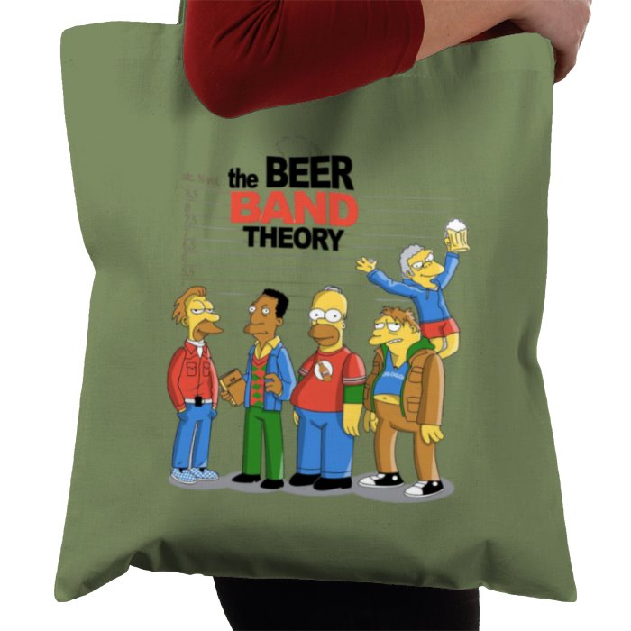 The Simpsons & The Big Bang Theory - Beer Band Theory Tote Bag