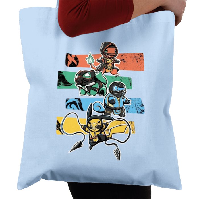 Pokémon & Mortal Kombat - Kombat Starters Tote Bag