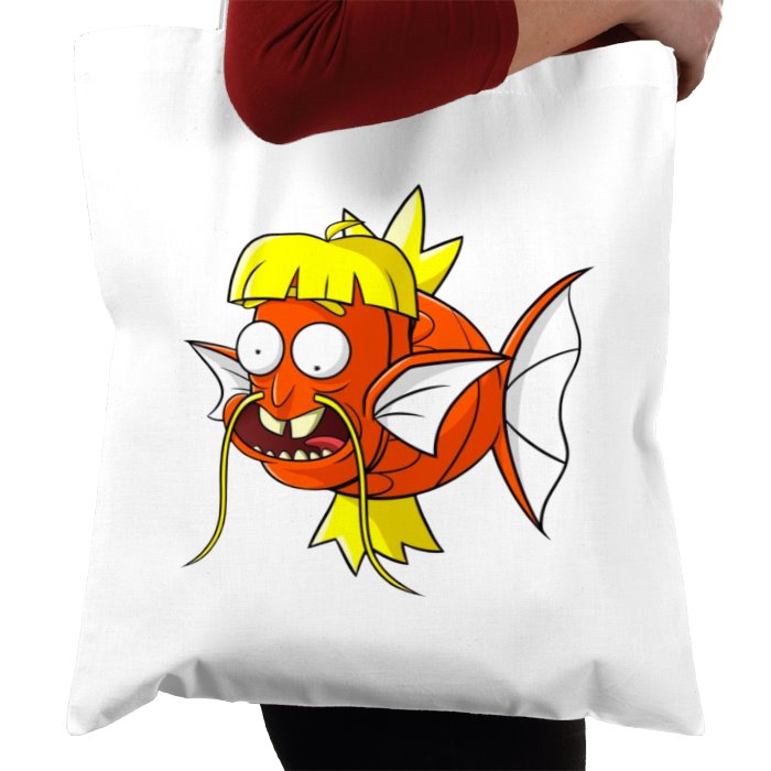 Rick & Morty & Pokémon - Dufus Rick x Magikarp Tote Bag