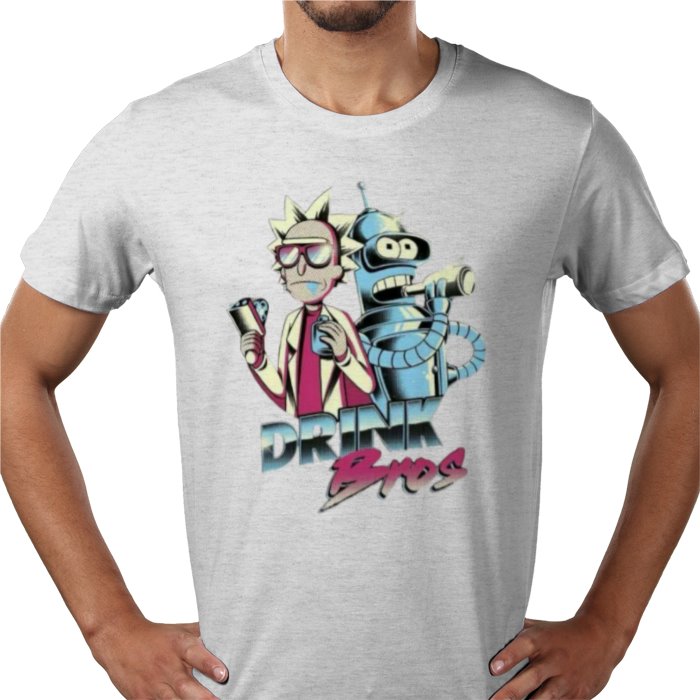 Rick & Morty x Futurama - Drink Bros T-shirt