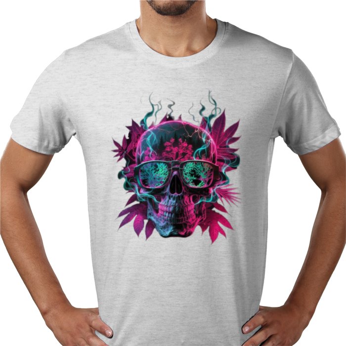 Skull Cannabis Leaf T-shirt