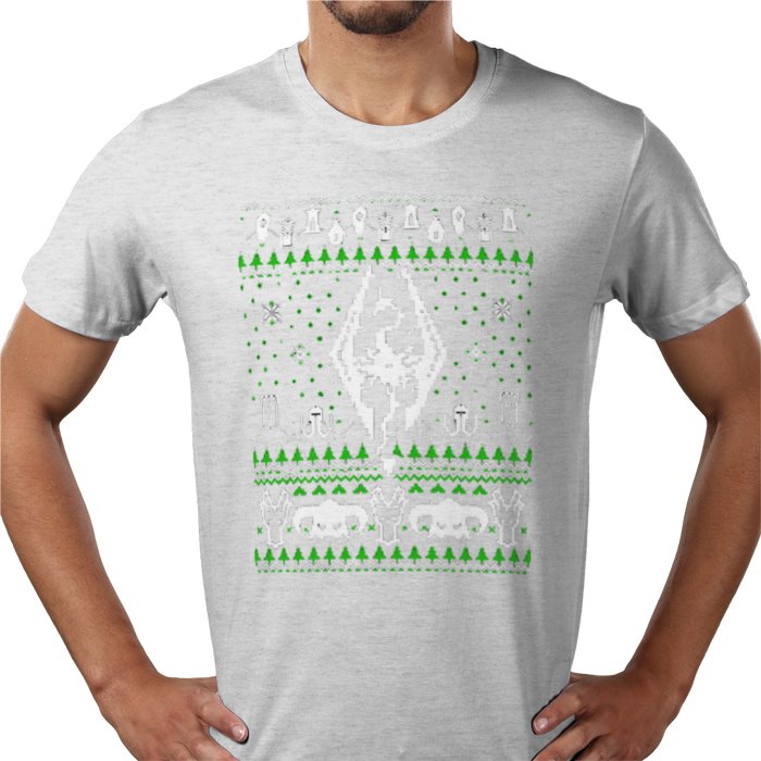 Ugly Jumper Style - Skyrim Christmas T Shirt