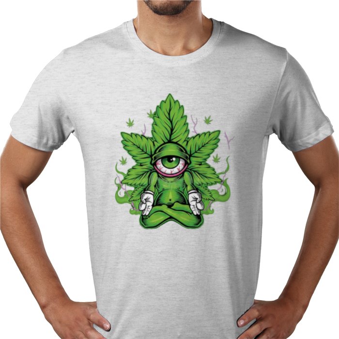Cannabis Meditating Leaf T-shirt