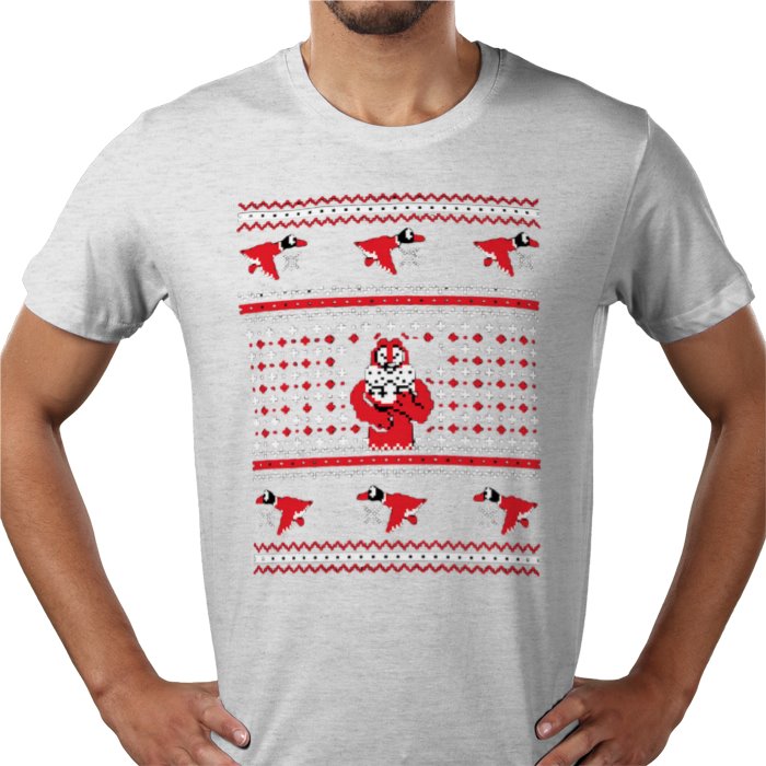 Ugly Jumper Style - Duck Hunt Christmas T Shirt
