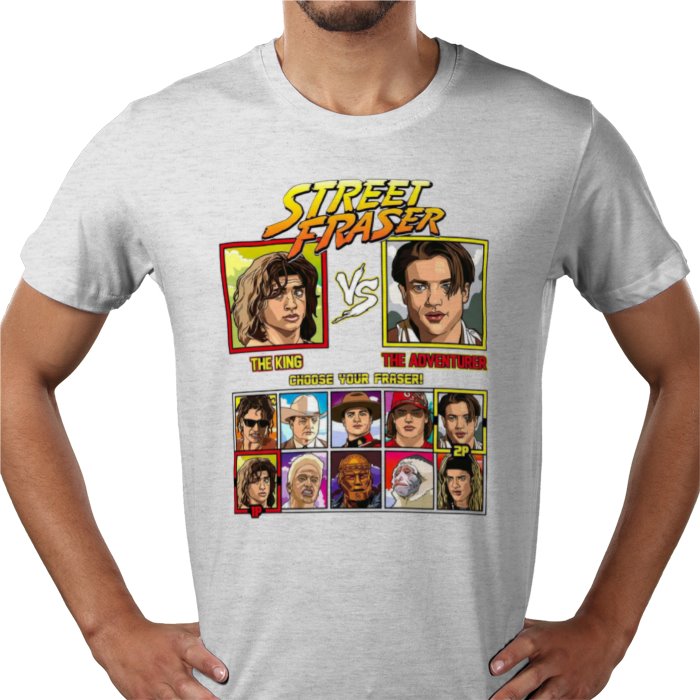 Brendan Fraser - King vs Adventurer T-shirt