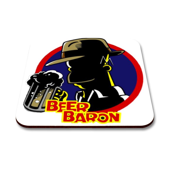 The Simpsons x Dick Tracy - Beer Baron Square Coaster