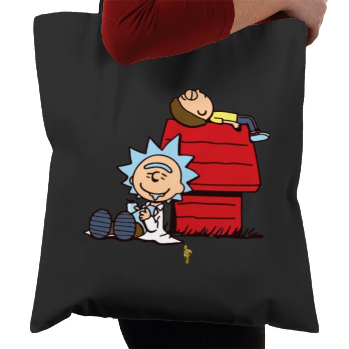 Rick & Morty & Snoopy - Snoopy Rick Tote Bag