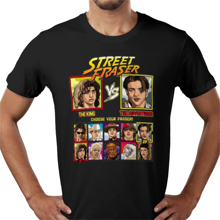 Brendan Fraser - King vs Adventurer T-shirt