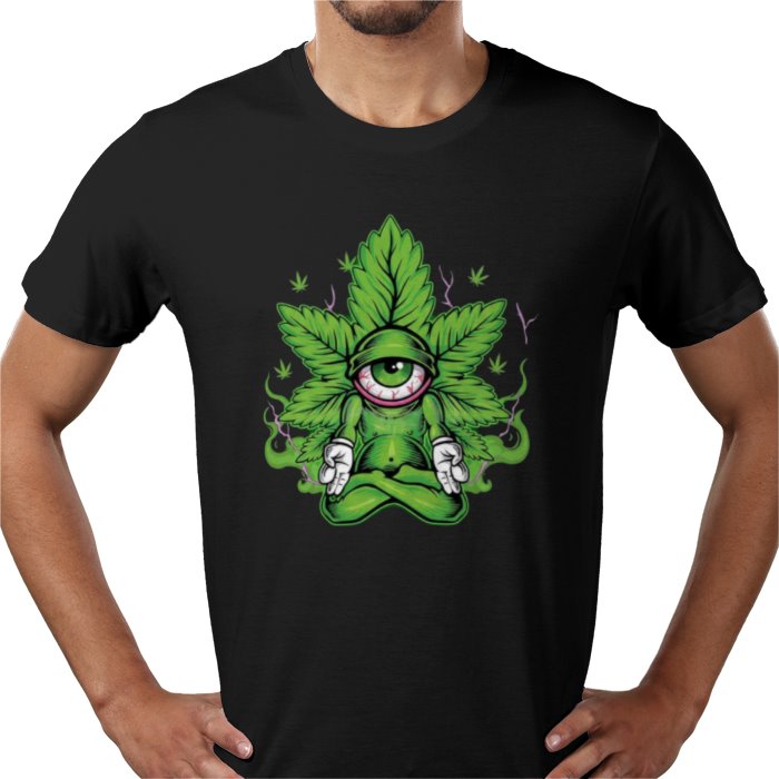 Cannabis Meditating Leaf T-shirt