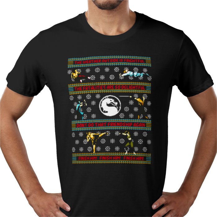 Ugly Jumper Style - Mortal Kombat Christmas T Shirt