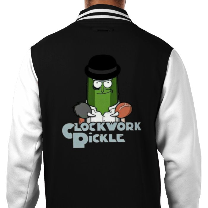 Rick & Morty & A Clockwork Orange - A Clockwork Pickle Varsity Jacket
