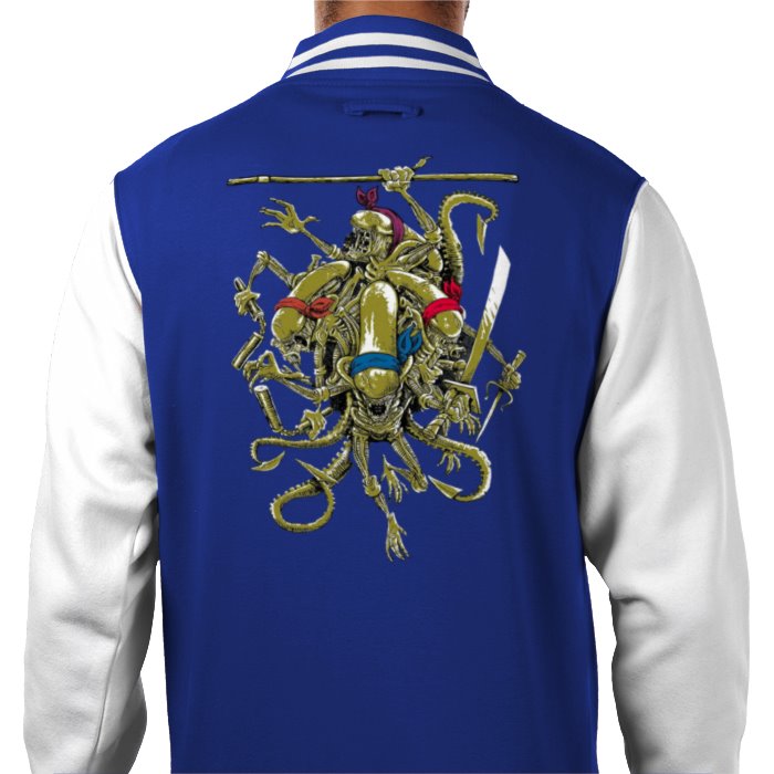 Aliens & Teenage Mutant Ninja Turtles - Teenage Mutant Xenomorph Ninja's Varsity Jacket