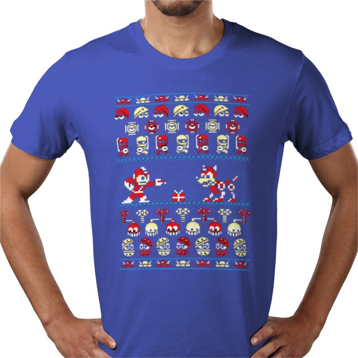 Ugly Jumper Style - Mega Man Christmas T Shirt