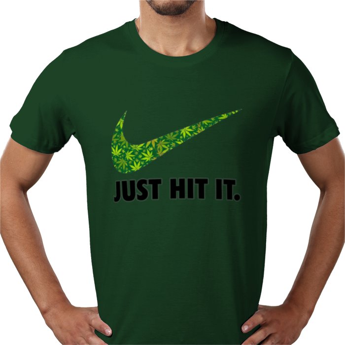 Nike Cannabis Parody Just Hit It T-shirt