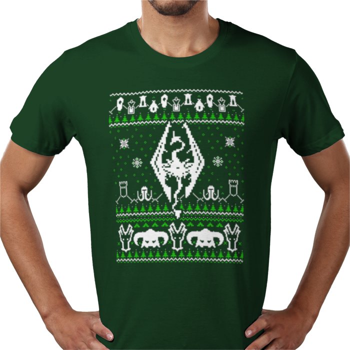 Ugly Jumper Style - Skyrim Christmas T Shirt