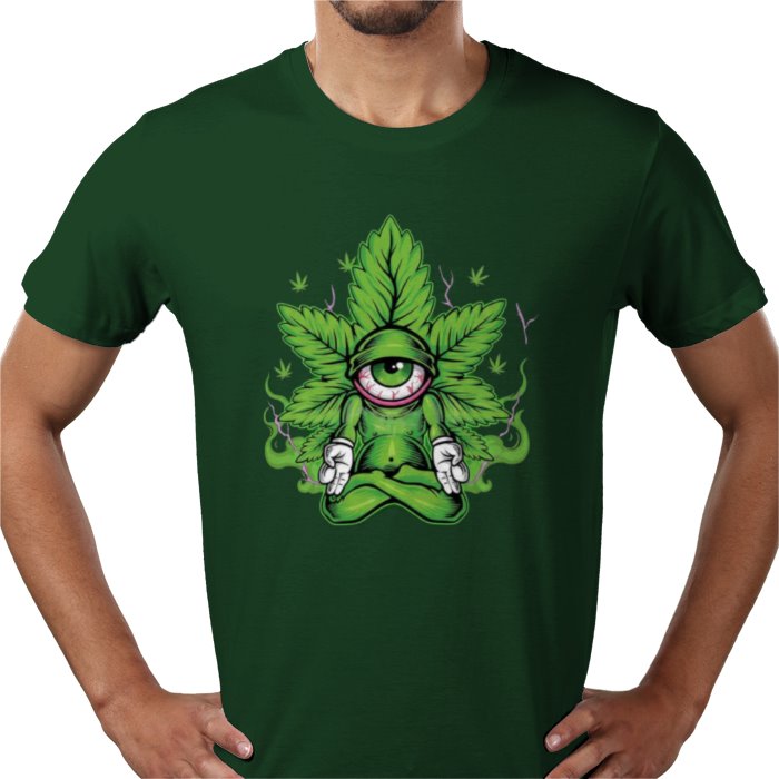Cannabis Meditating Leaf T-shirt