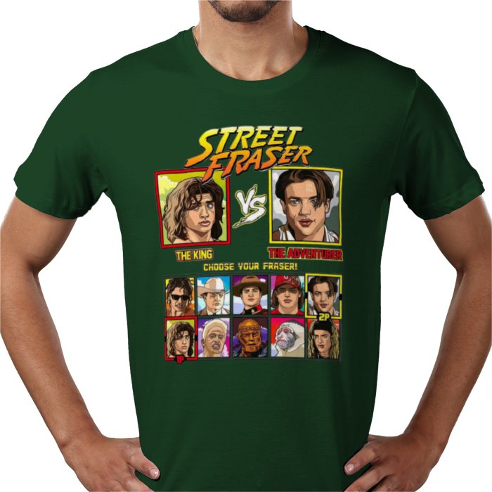 Brendan Fraser - King vs Adventurer T-shirt