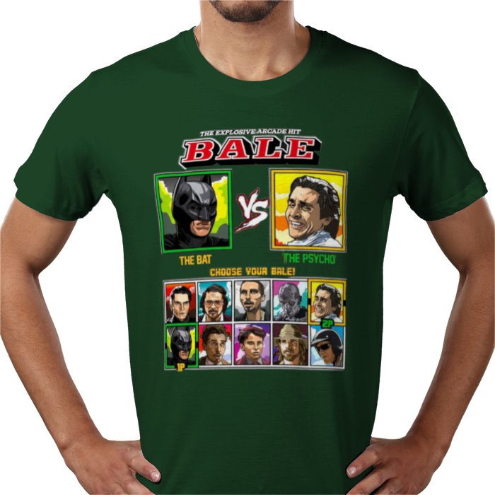 Christian Bale - Bat vs Psycho T-shirt