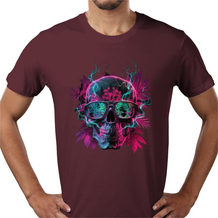 Skull Cannabis Leaf T-shirt
