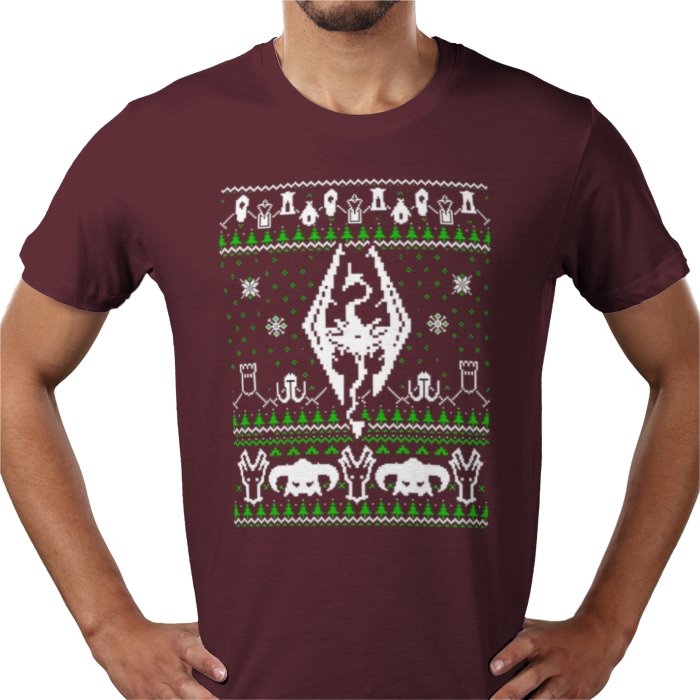 Ugly Jumper Style - Skyrim Christmas T Shirt