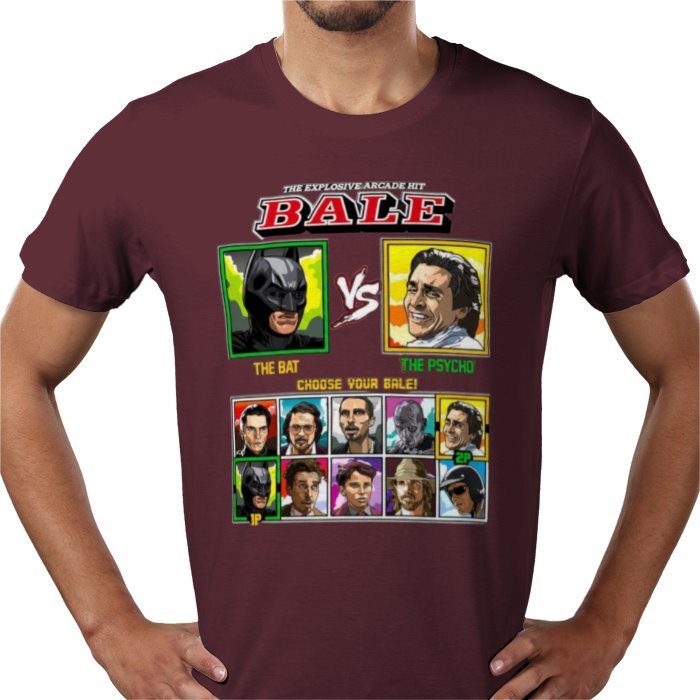 Christian Bale - Bat vs Psycho T-shirt