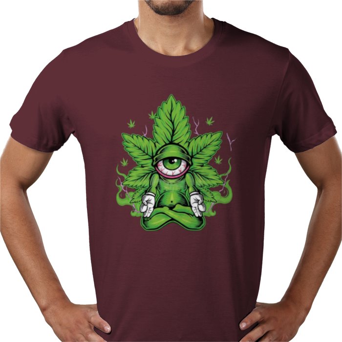 Cannabis Meditating Leaf T-shirt