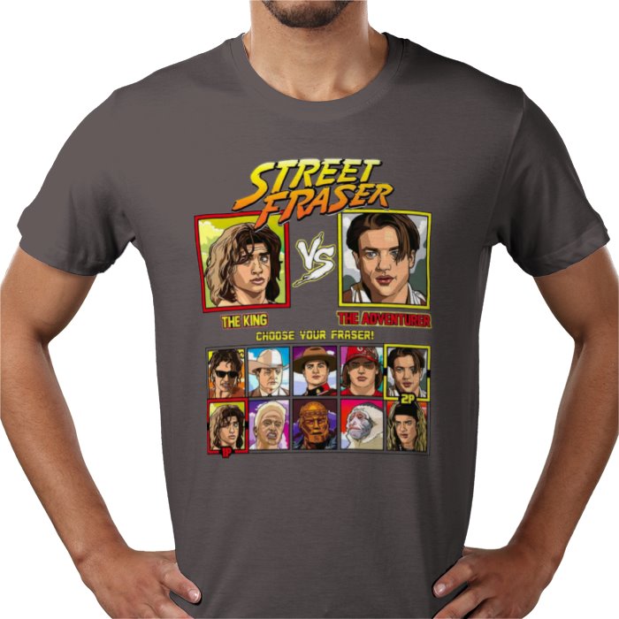 Brendan Fraser - King vs Adventurer T-shirt