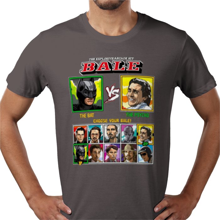 Christian Bale - Bat vs Psycho T-shirt
