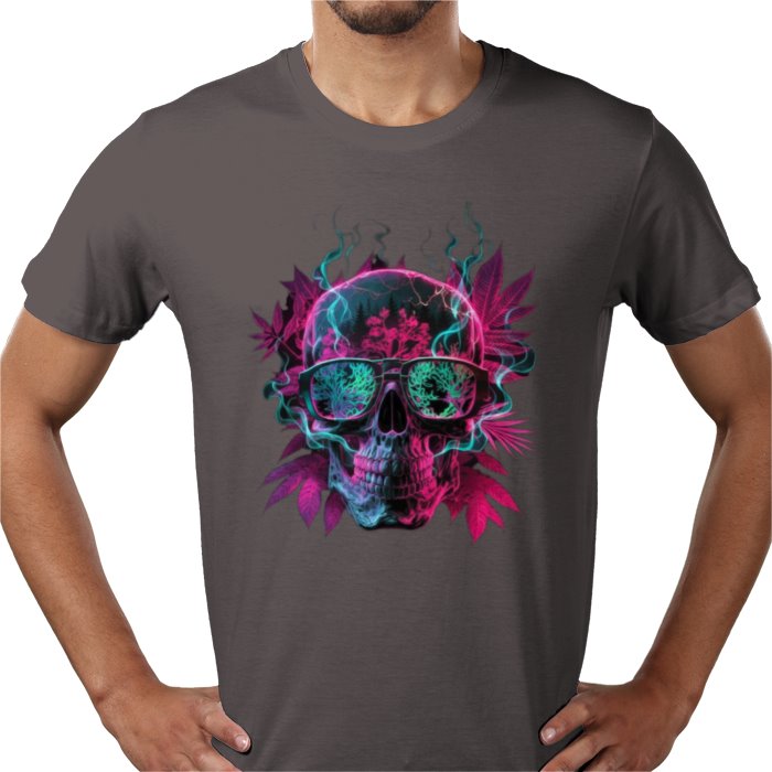 Skull Cannabis Leaf T-shirt