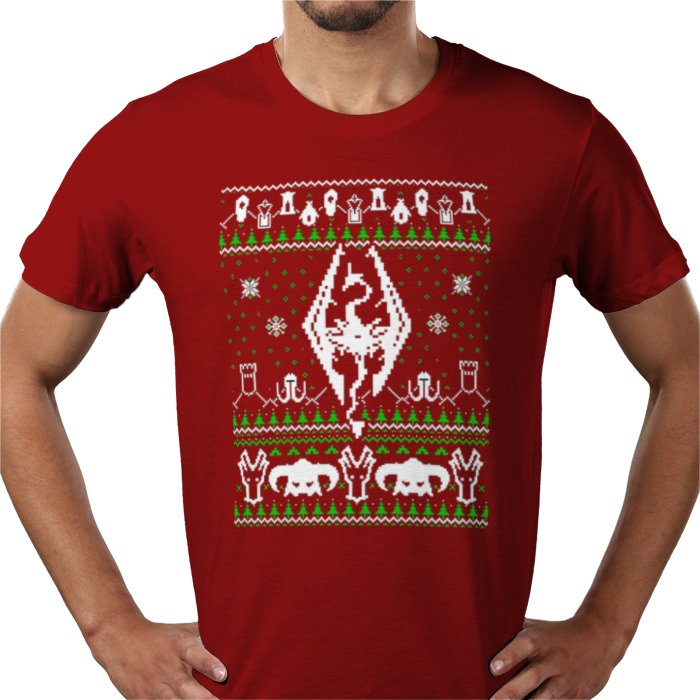 Ugly Jumper Style - Skyrim Christmas T Shirt