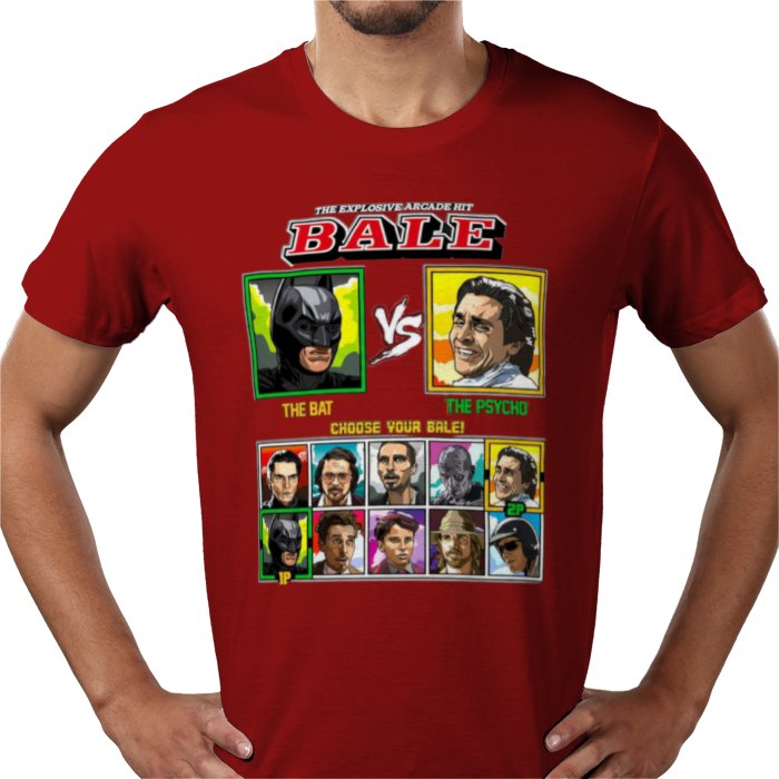 Christian Bale - Bat vs Psycho T-shirt