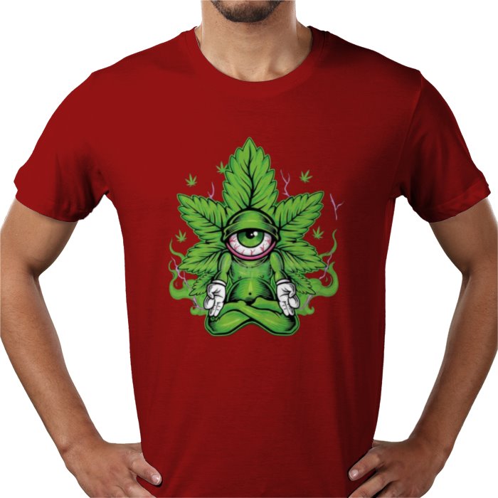 Cannabis Meditating Leaf T-shirt
