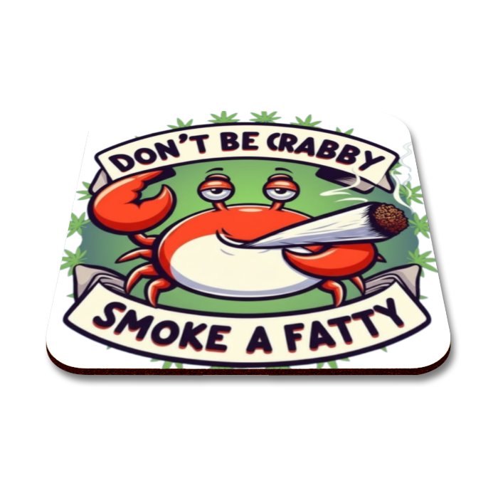 Don't Be Krabby Square Coaster