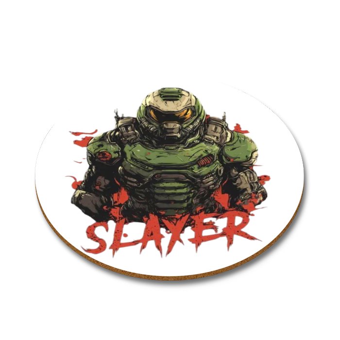 Doom - Slayer Round Coasters