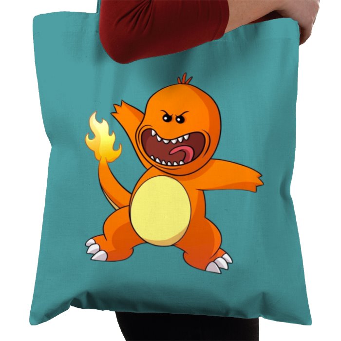 Rick & Morty & Pokémon - Meeseeks x Charmander Tote Bag