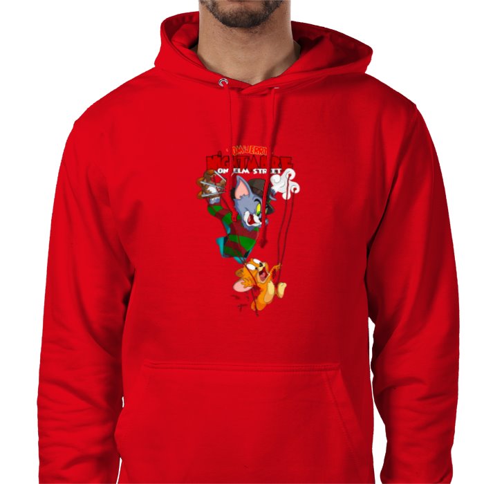 Tom And Jerry & A Nightmare On Elm Street - Freddy & Jerry Value Hoodie
