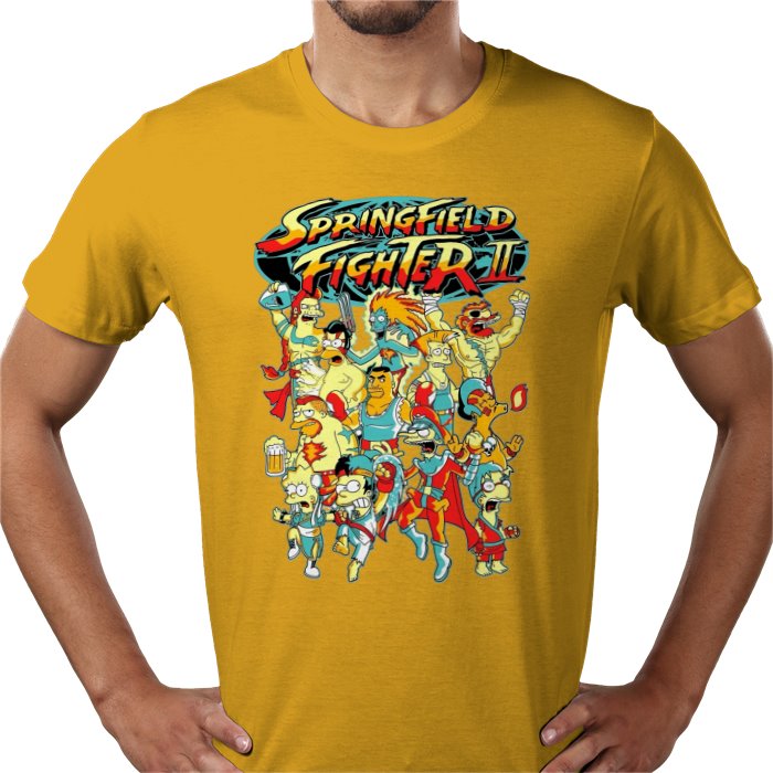 The Simpsons x Street Fighter 2 Parody T-Shirt