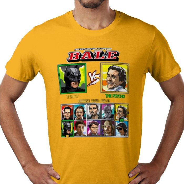 Christian Bale - Bat vs Psycho T-shirt