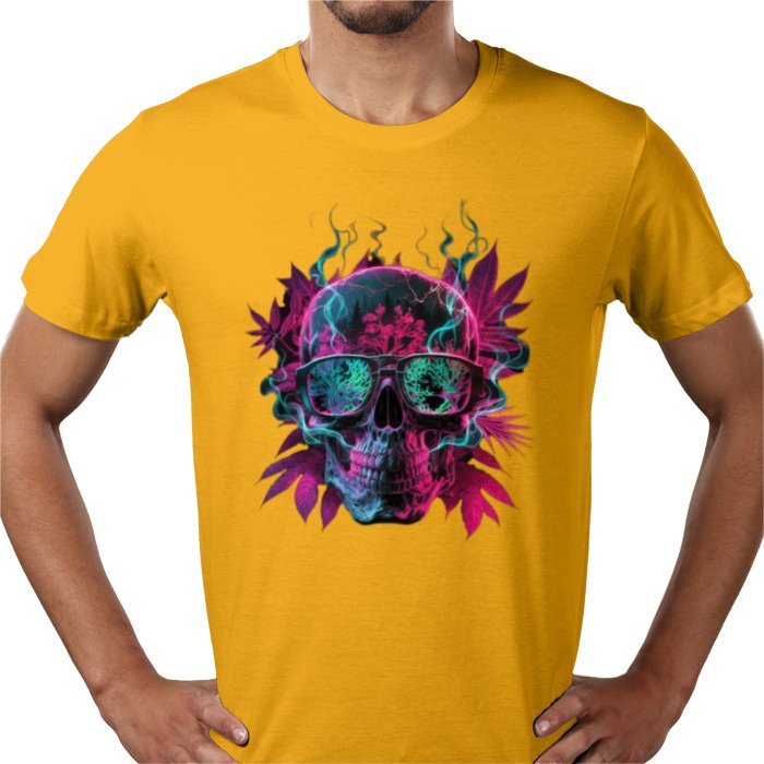 Skull Cannabis Leaf T-shirt