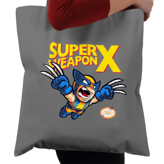 Super Mario Bro's & Wolverine - Super Weapon X Tote Bag
