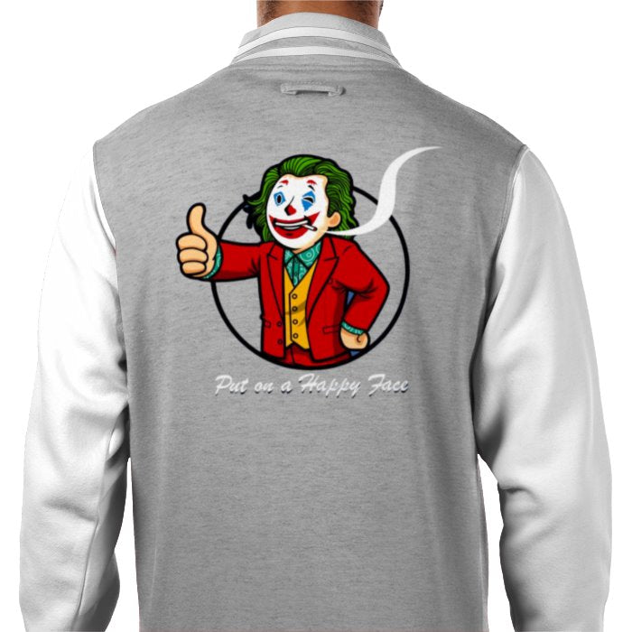 Fallout & Joker - Put On A Happy Face Varsity Jacket