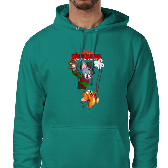 Tom And Jerry & A Nightmare On Elm Street - Freddy & Jerry Value Hoodie